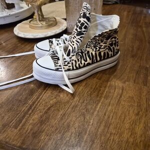 Leopard Print High-Top Sneakers BRAND NEW